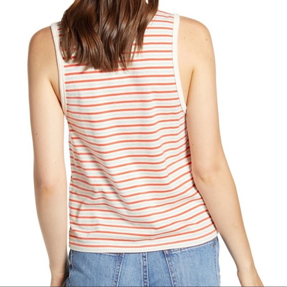 NWT Madewell Harley Stripe Muscle Tank Top - Picture 2 of 6